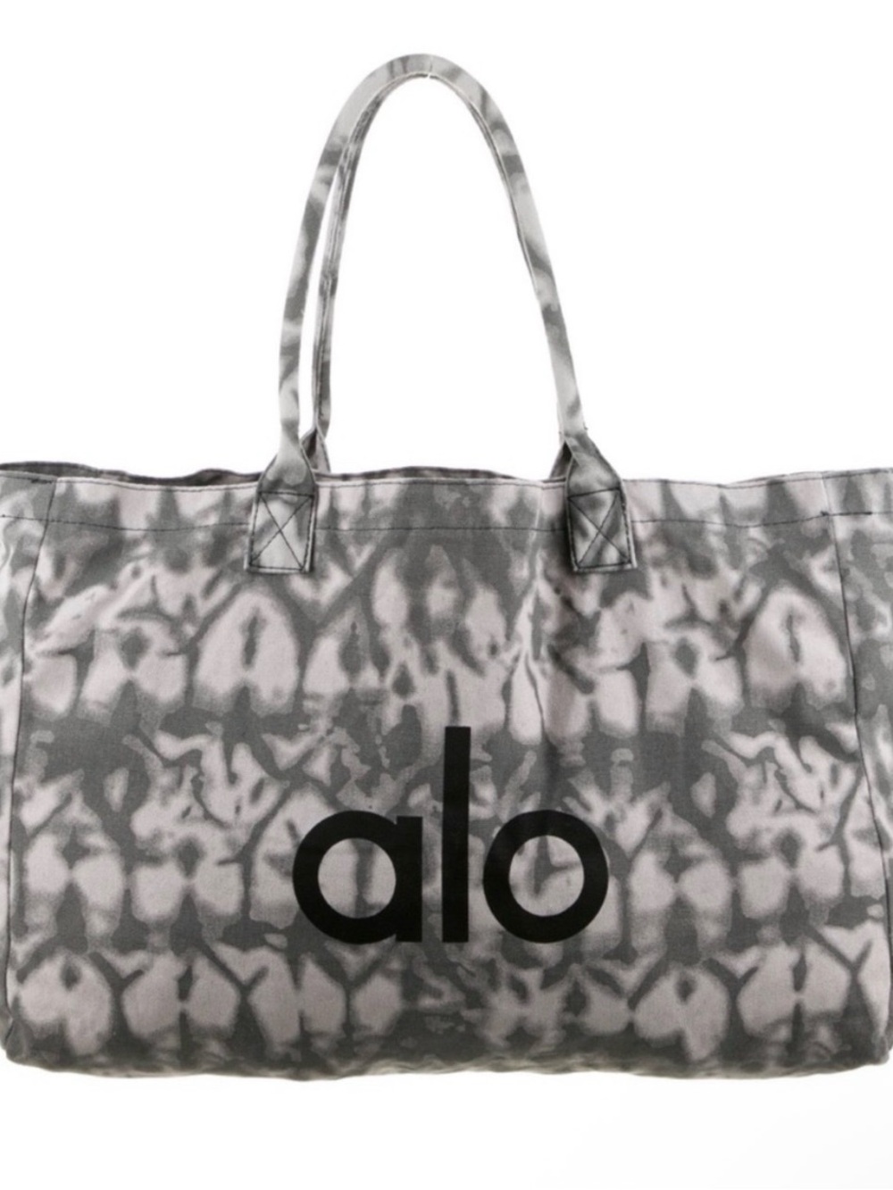 ALO Yoga Gray Tie-Dye Logo Tote - Picture 1 of 2